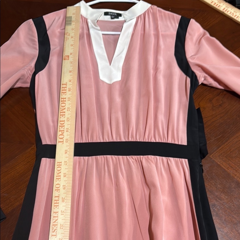 Raoul silk Pink long Sleeve V-Neck Sz 2 Dress - Picture 11 of 11